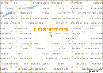 map of Dietrichstetten