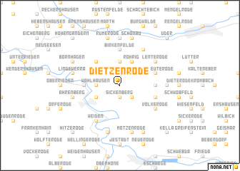 map of Dietzenrode