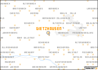 map of Dietzhausen