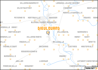 map of Dieulouard
