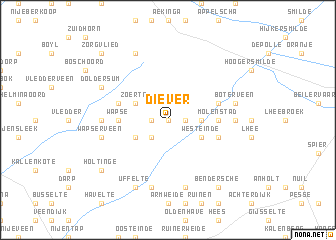 map of Diever