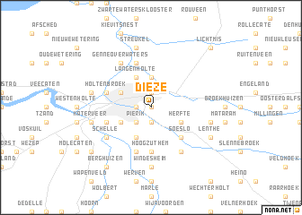 map of Dieze