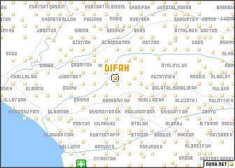 map of Dīfah