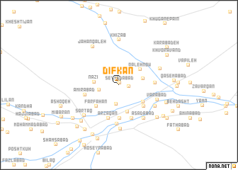 map of Dīfkan