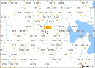 map of Dīgē