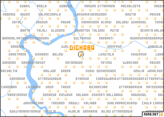 map of Dighāba