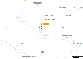 map of Digilëvka