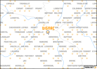 map of Dignac