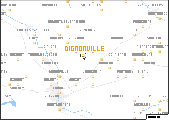 map of Dignonville