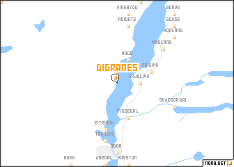 map of Digranes