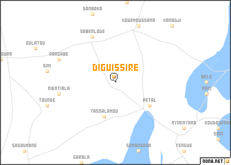 map of Diguissiré