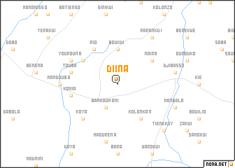 map of Diina
