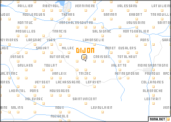 map of Dijon