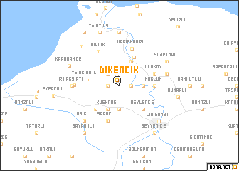 map of Dikencik