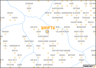 map of Dīkiftu