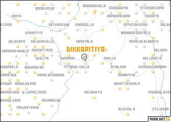 map of Dikkapitiya