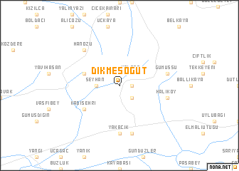 map of Dikmesöğüt