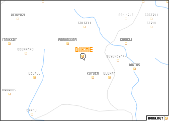 map of Dikme