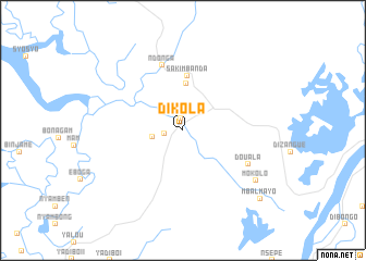 map of Dikola