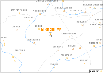 map of Dikopol\
