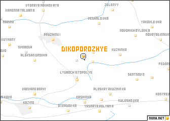 map of Dikoporozh\