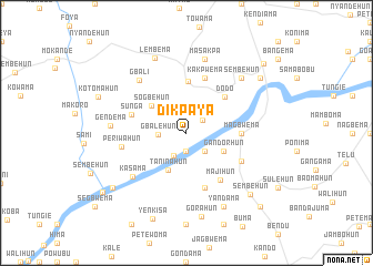map of Dikpaya