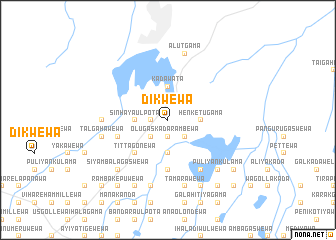 map of Dikwewa