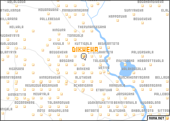 map of Dikwewa