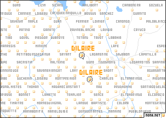 map of Dilaire