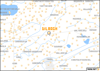 map of Dilbāgh