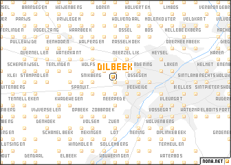 map of Dilbeek