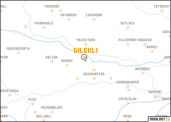 map of Dilekli