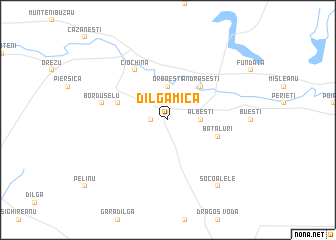 map of Dîlga Mică