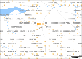 map of Dilié