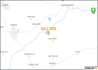 map of Dillard