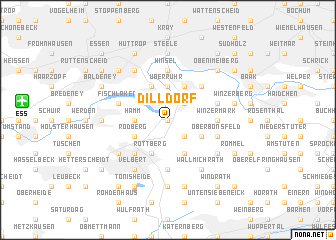 map of Dilldorf