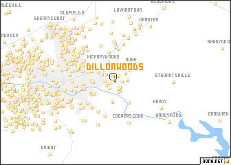 map of Dillon Woods