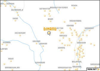 map of Dīmand
