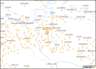 map of Dimići