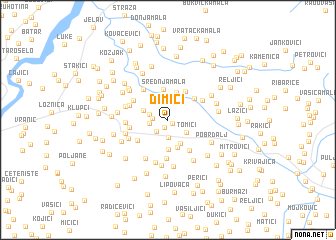 map of Dimići