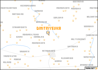 map of Dimitriyevka
