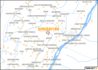 map of Dimūshīyah