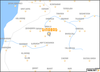 map of Dīnābād
