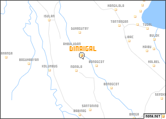 map of Dinaigal