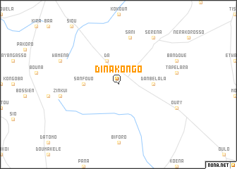 map of Dinakongo