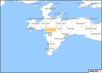 map of Dinan