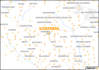 map of Dīnārābād