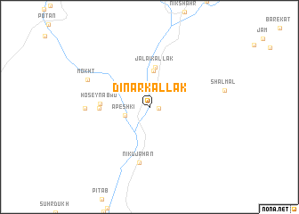 map of Dīnār Kallak