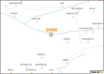 map of Dinar