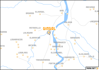 map of Dindal